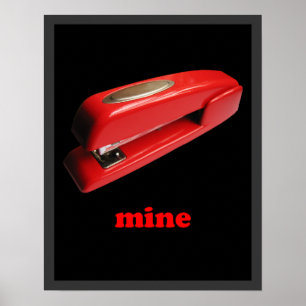 Poster da mina do grampeador