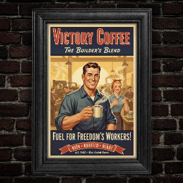 Poster da Mistura do Construtor de Cafés de Vitóri