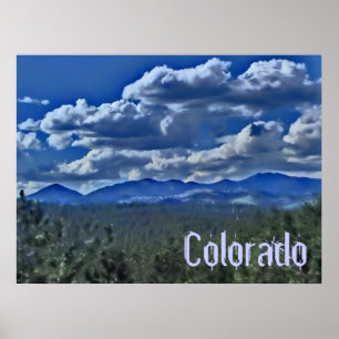 Poster da montanha do Colorado