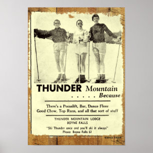 Poster da montanha do trovão