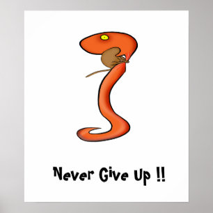 Poster da motivação: Nunca dê acima!!