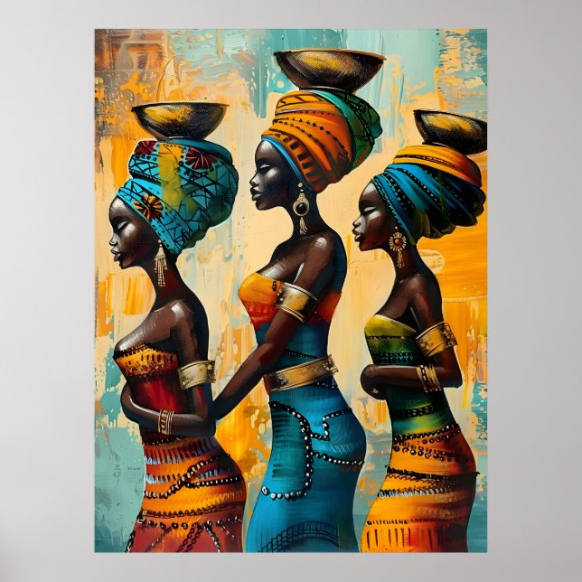Poster da Mulher Africana (Frente)
