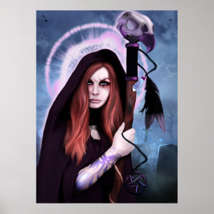 Poster da mulher da magia negra