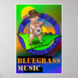 Poster da música de Bluegrass