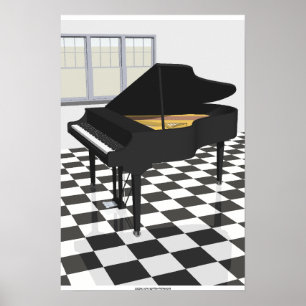 Poster da música: Piano de cauda & azulejos: