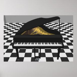 Poster da música: Piano de cauda & azulejos: