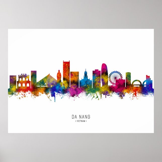 Poster Da Nang Vietnam Skyline (Frente)