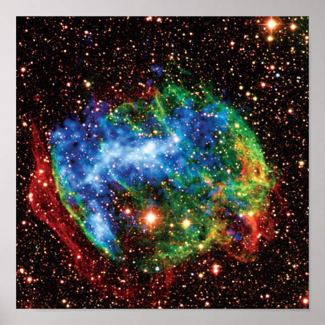 POSTER da NASA Supernova Remanescente W49B Gamma R (Frente)