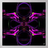 Poster da nave espacial aranha-borboleta (pareidol