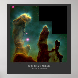 Poster da Nebulosa da Águia M16 "Pilares da Criaçã
