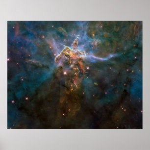 Poster da nebulosa de Carina - 20 anos do Hubble
