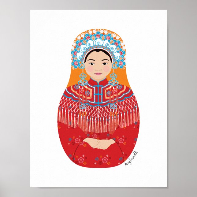 Poster da Noiva Chinesa Matryoshka (Frente)