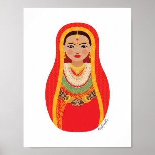 Poster da Noiva Nepalesa Matryoshka