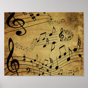 Poster da nota da música