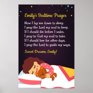 Poster da oração das horas de dormir