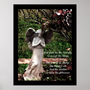 Poster da oração do anjo e da serenidade