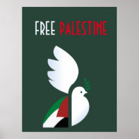 Poster da Palestina Livre - Arte de Protesto Polít