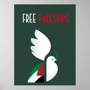 Poster da Palestina Livre - Arte de Protesto Polít