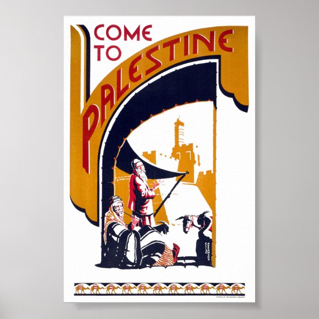 Poster da Palestina Restaurada (Frente)