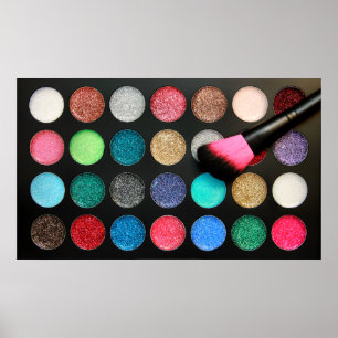 Poster da Paleta Makeup Glitter