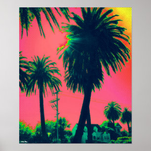 Poster da palmeira (12,3" x 15")