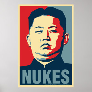 Poster da paródia de Obama das "armas nucleares"