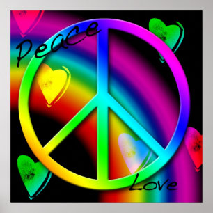 Poster da paz e do amor