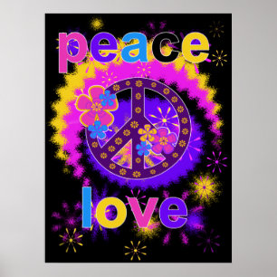 Poster da paz e do amor