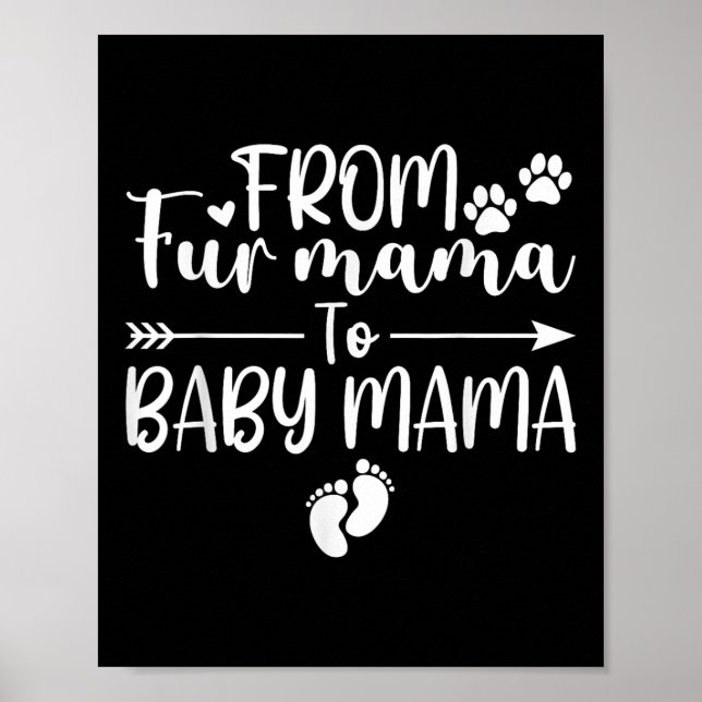 Poster Da Pele Mamãe Ao Bebê, Gato De Gato De Gravidez (Frente)