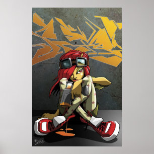 Poster da pintura da parede