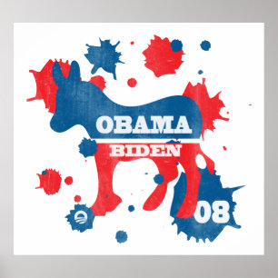Poster da pintura de Obama Biden