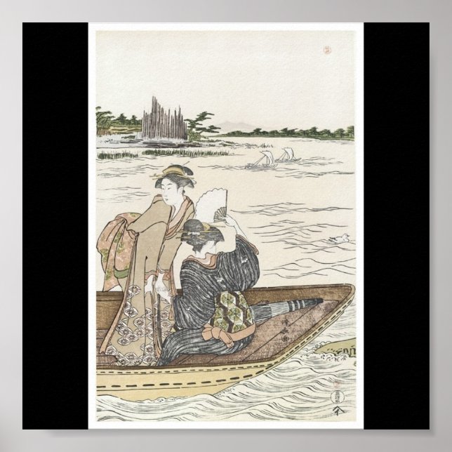 Poster da Pintura em japonês c. década de 1780 (Frente)
