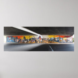 Poster da pintura mural 1 dos super-herói de