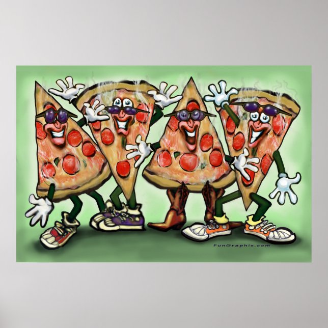 Poster da Pizza Party (Frente)