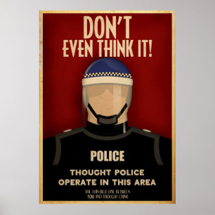 Poster da polícia do pensamento