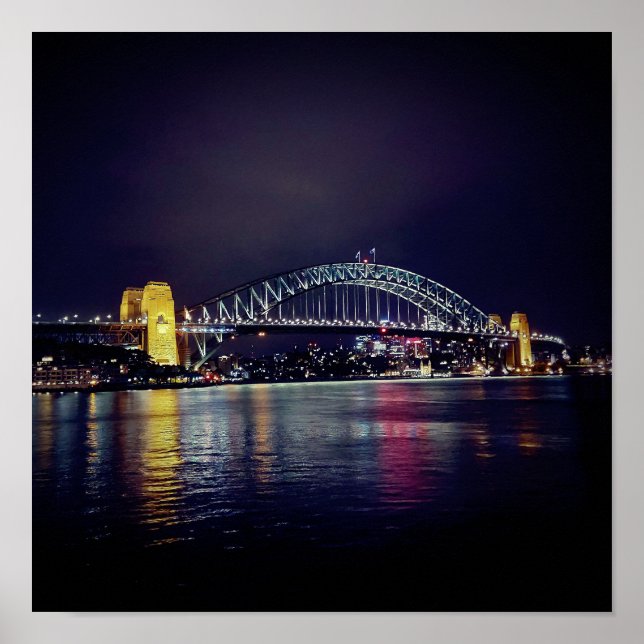Poster da ponte Sydney Harbor (Frente)