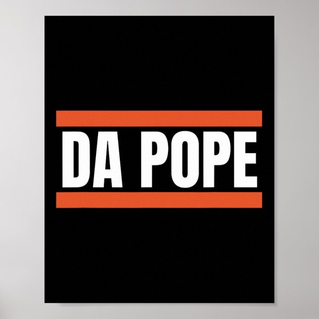 Poster Da Pope Da América O Papa Leo Xiv Do Papa De Chica (Frente)