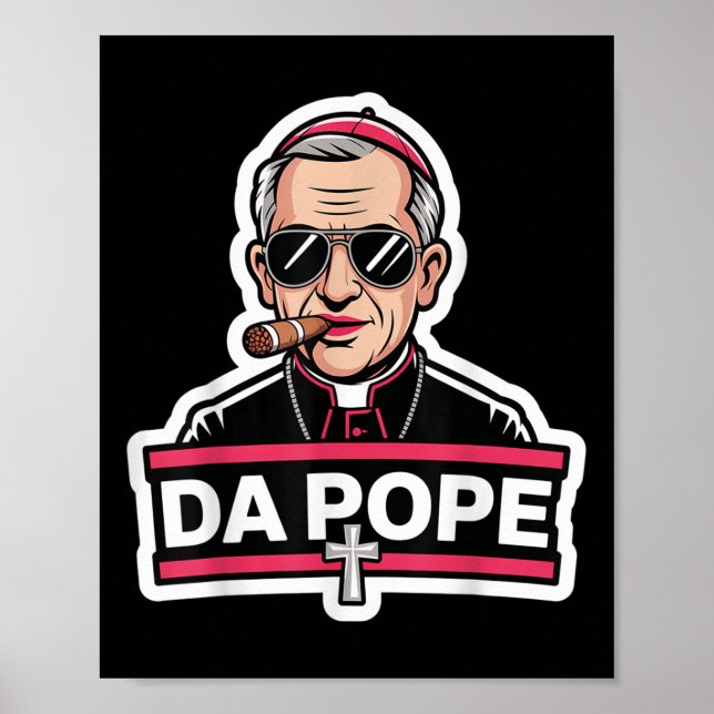 Poster Da Pope Leo Xiv Papa Cristão Robert Prevost Funn (Frente)