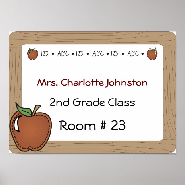 Poster da porta do professor (Frente)