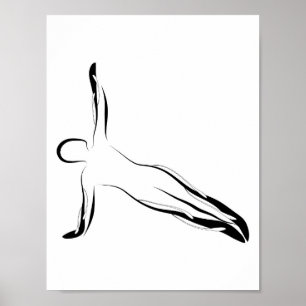 Poster da pose de Pilates