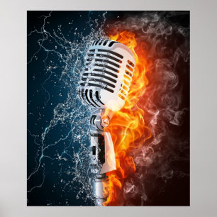 Póster Da "poster do poder música"
