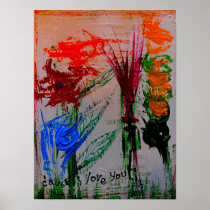Póster da "posters abstratos causa eu te amo"