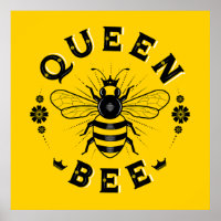 Poster da praça Rainha Bee (24x24)