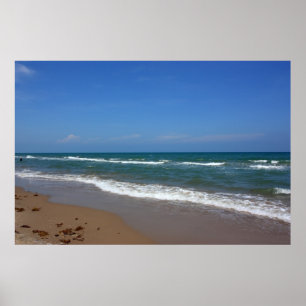 Poster da praia da ilha do padre