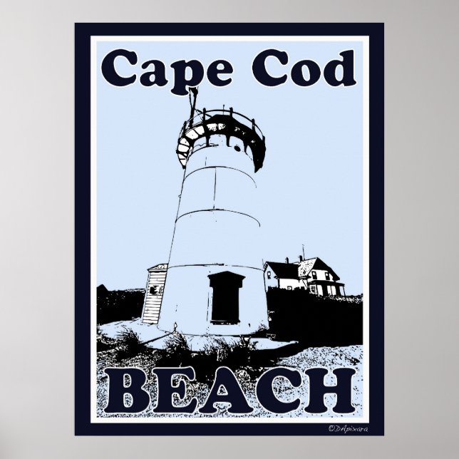 Poster da praia de Cape Cod (Frente)