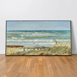 Poster Da praia de Hornbæk, PS Kroyer