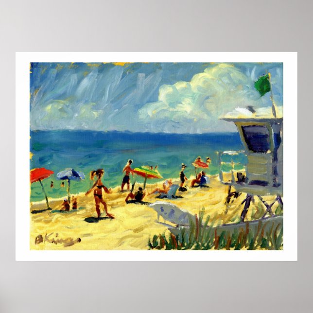 Poster da praia de Midtown (Frente)