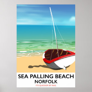 Poster da praia de Norfolk da praia de Palling do