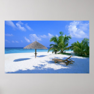 Poster da praia do paraíso