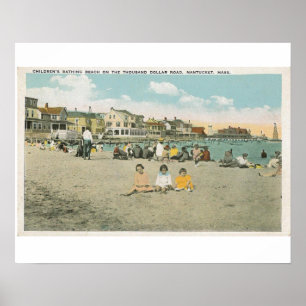 Poster da praia dos molhes de Nantucket